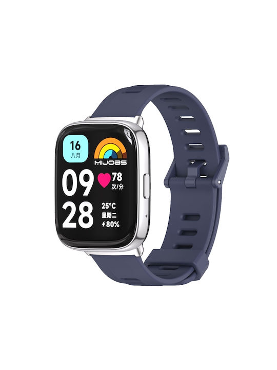 Λουράκι Silicone Flat Holes Xiaomi Redmi Watch 3 Active Midnight Blue Oem
