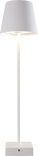 VK Lighting LED Floor Lamp H65xW16.5cm. with Warm White Light 565lm White