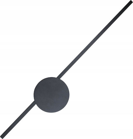 TK Lighting Осветително тяло За стена с вграден LED Черен 17x17x42см.