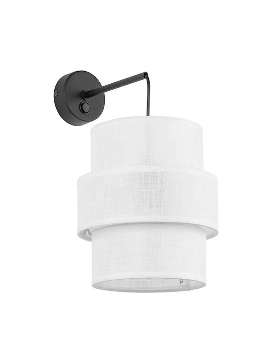 TK Lighting Calisto Осветително тяло За стена с фасунга E27 Бял 20см.