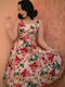 Vintage Maxi Kleid Blumen