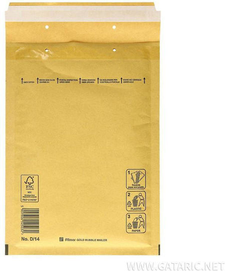 Exas Paper Umschlag Typ Tasche mit Blasen 1Stück 18x26cm