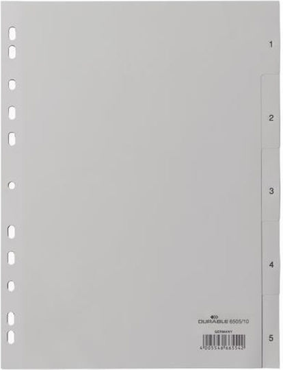 Durable Πλαστικά Ευρετήρια για Έγγραφα A4 Αριθμων