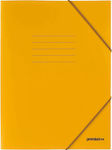 Premium Folder Prespan with Rubber Band and Ears for Paper A4 Yellow