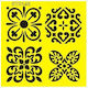 Next Plastic Stencil "pattern 5" 16x16cm St0146β 25286------2