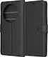 Techsuit Book Leather Black (Realme 12 Pro)