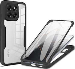 Techsuit Acoperire completă 360 Set cu Sticlă Negru (Xiaomi 14)