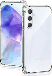 Techsuit Shockproof Clear Back Cover Σιλικόνης Διάφανο (Galaxy M55)