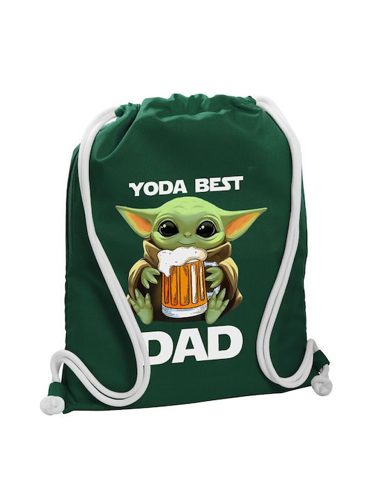 Koupakoupa Yoda Best Dad Geantă Înapoi Sala de sport Verde