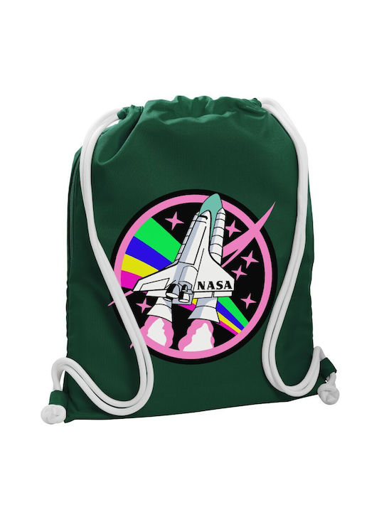 Koupakoupa Nasa Pink Gym Backpack Green