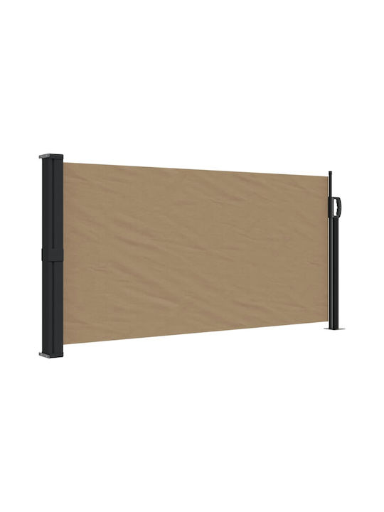 vidaXL Terrace Sideway Sunshade Roller Brown 1x5cm