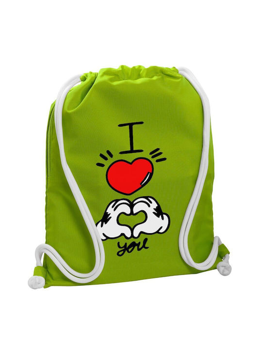 Koupakoupa Comics Hands Love Gym Backpack Green