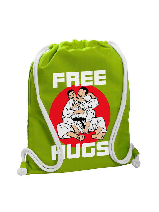 Koupakoupa Judo Free Hugs Τσάντα Πλάτης Γυμναστηρίου Πράσινη
