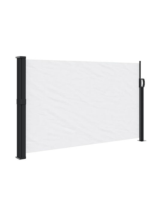 vidaXL Terrace Sideway Sunshade Roller White 1.2x3cm