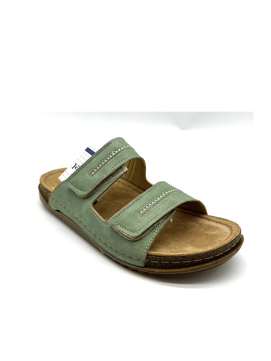 Level Anatomic Women's Flat Sandals Anatomic in Green Color