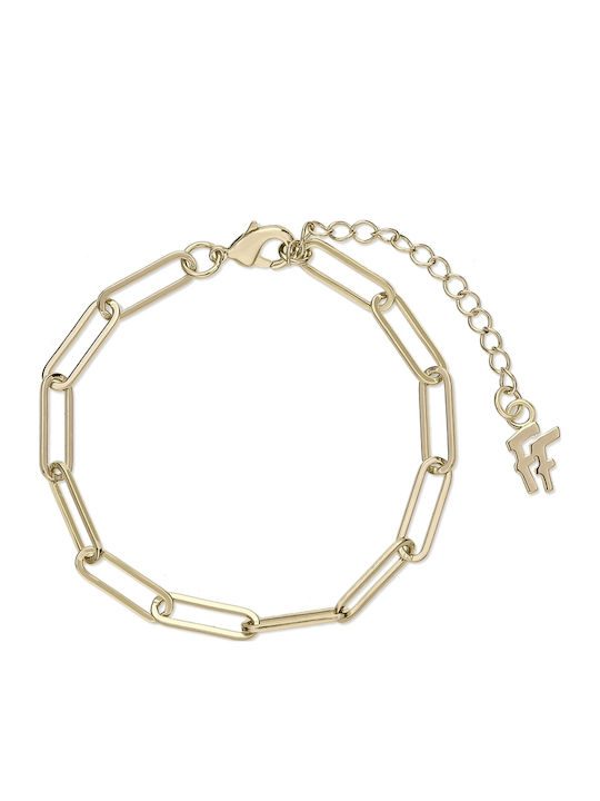Folli Follie The Chain Addiction Brățară Pentru Femei Lanț Plăcat Cu Aur