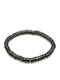Men's Black Beaded Bracelet Man66
