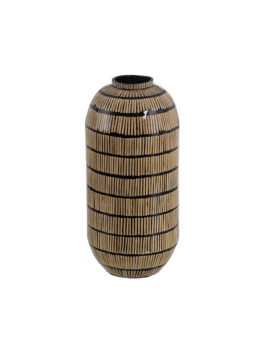 BigBuy Decorative Vase Beige 23x23x50cm