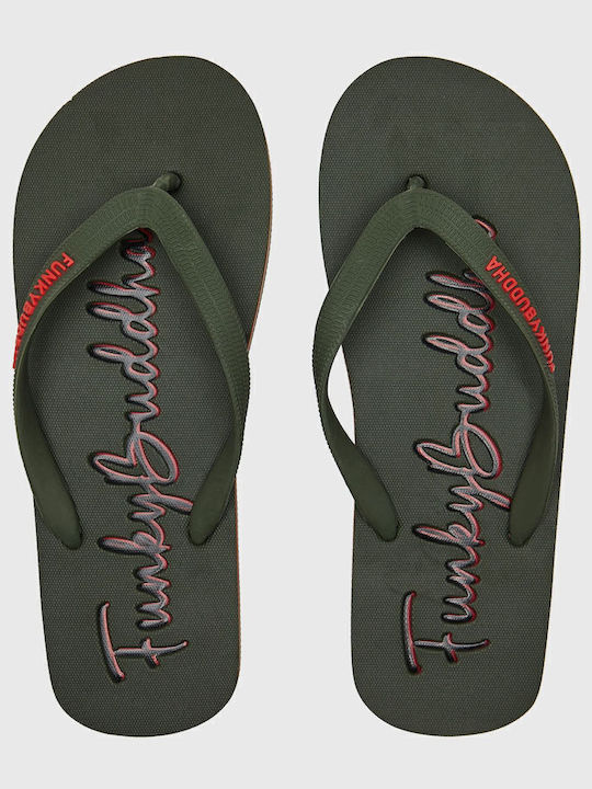 Funky Buddha Ανδρικά Flip Flops Χακί
