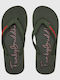 Men's Flip Flops Khaki FBM009-001-08-Khaki-Green