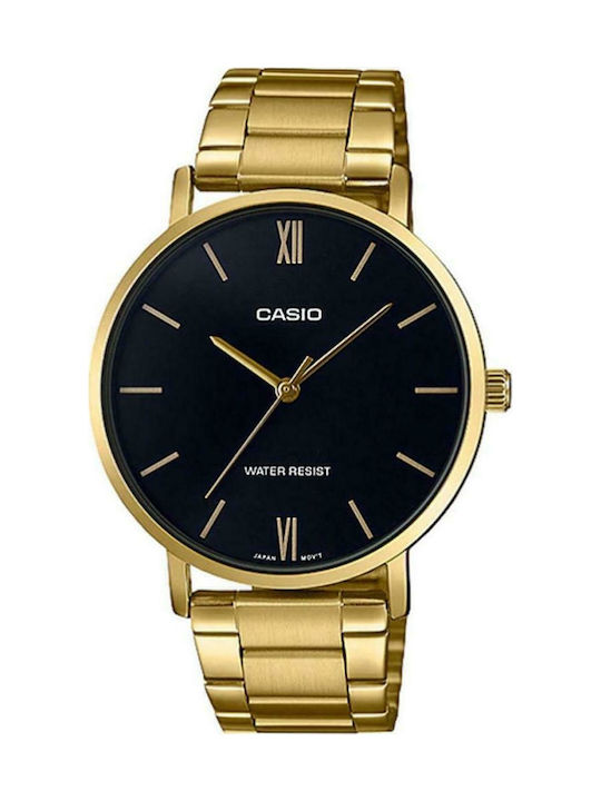 Casio Enticer Uhr mit Gold Metallarmband