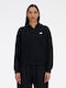 Essentials Women's Sweatshirt Jacket Hooded Black