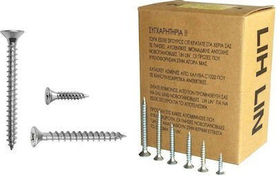 Lih Lin MDF Șurub Galvanizat cu Diametru M4 și Lungime 40mm 1000buc