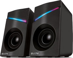 Sven 305 2.0 Cu Putere 6W Boxe PC Negre Sven 305 2.0 Cu Putere 6W Boxe PC Negre