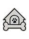 Διακοσμητικό Charm Παπουτσιού Dog House Λευκό