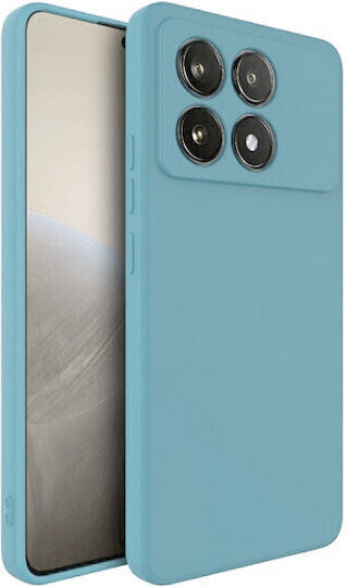 Soft Back Cover Silicon Albastru deschis (Poco X6 Pro )