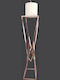 Metallic Pink Candle Holder Fa726690 La Vista Lvs-fa726690