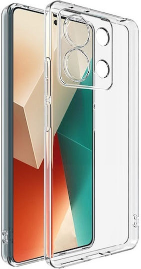 Back Cover Σιλικόνης / Tempered Glass Διάφανο (Redmi Note 13 5G)