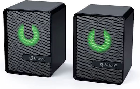 Kisonli L-4040 2.0 Speakers 6W Black