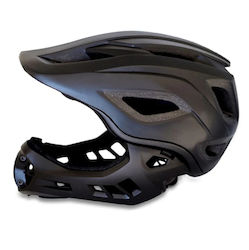 Crazy Safety Kids' Helmet for BMX Bike Black with LED Light