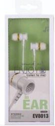 EV8013 In-ear Handsfree Ακουστικά με Βύσμα 3.5m...