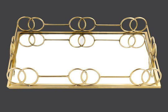 La Vista Wedding Tray from Metallic with Mirror Gold