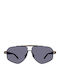 Quay Australia Unisex Sunglasses with Gray Metal Frame and Gray Lens