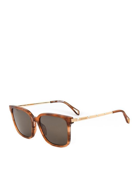 Zadig & Voltaire Unisex Sunglasses with Brown P...