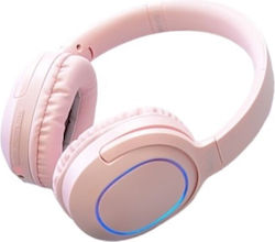 Gjby Fără fir Bluetooth On Ear Căști Roz