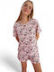 Siyah Inci Summer Women's Pyjama Set Pink