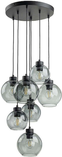 TK Lighting Cubus Κρεμαστό Φωτιστικό Γκρι 49εκ.