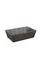 Espiel Decorative Basket Wicker Gray 53x32.5x15cm