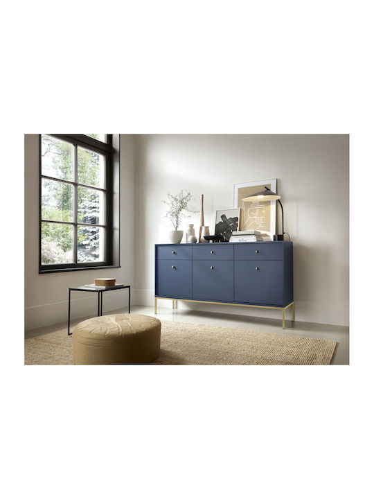 Μπουφές Mono Ξύλινος Μπλε + χρυσό 153.4x83.2x39cm