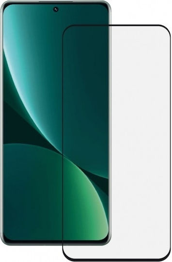 5D 0.3mm Vollflächig gehärtetes Glas Schwarz (Xiaomi 12 Pro)