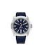 Tommy Hilfiger Watch Chronograph Battery with Blue Rubber Strap