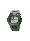 Skmei Digital Uhr Batterie mit Kautschukarmband Green
