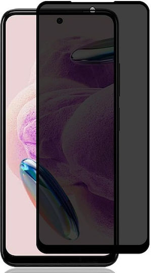 Glass 0.2mm Privacy Full Face Tempered Glass Μαύρο (Redmi Note 12S)