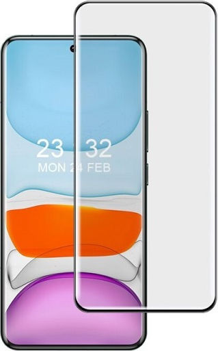 5D 0.3mm Full Face Tempered Glass Μαύρο (Xiaomi 14 Pro)