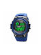 Skmei Digital Watch Battery with Rubber Strap Blue