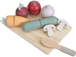 Little Dutch Wooden Cutting Board with Vegetables for Ages 2+